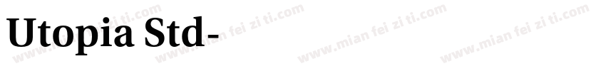 Utopia Std字体转换